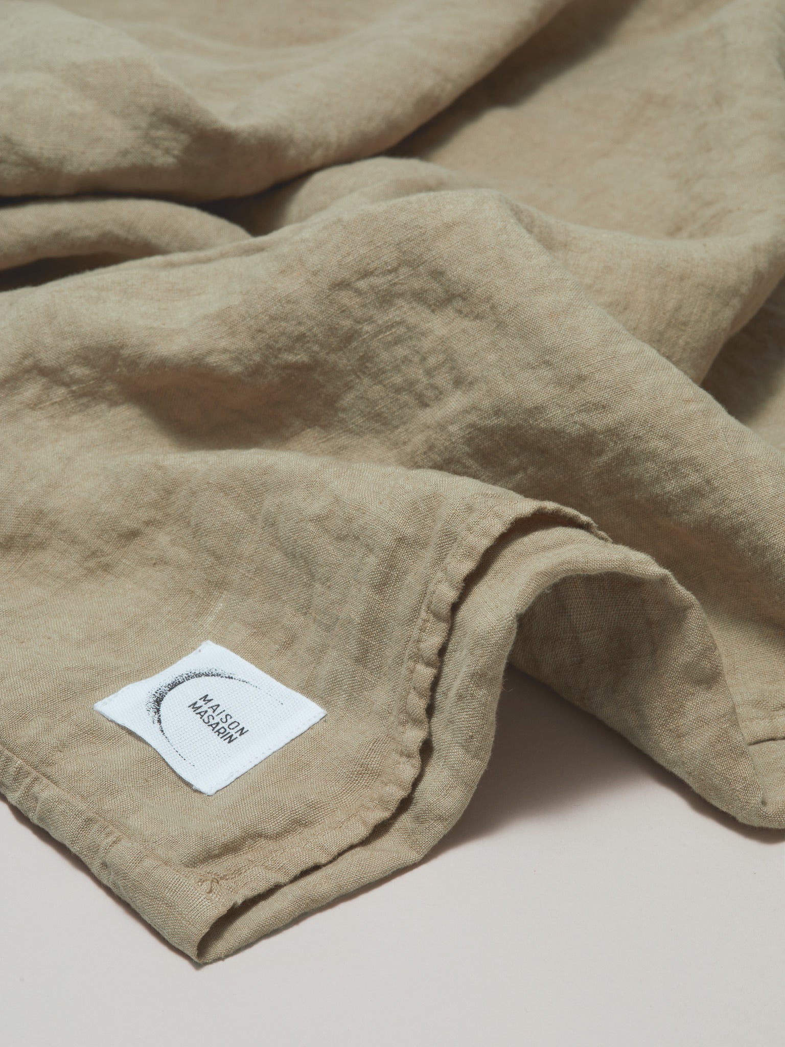 Drap housse en lin lavé 2