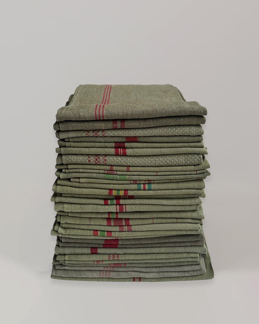 Vintage Tea Towel – Almond Green