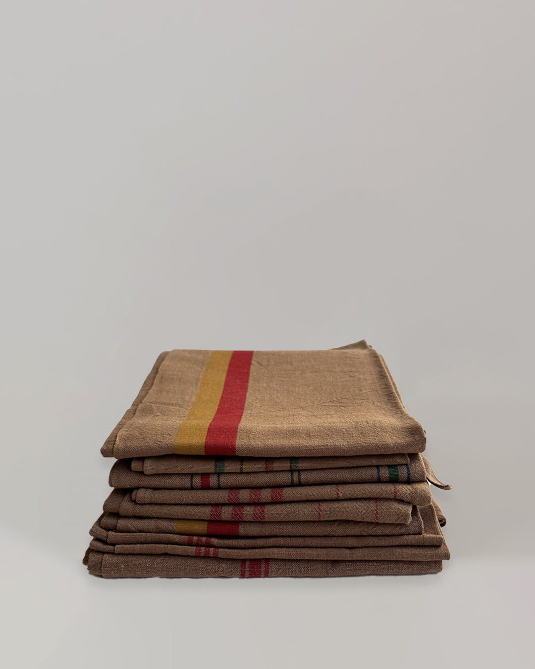 Vintage Striped Tea Towel – Tobacco – Assorted Patterns