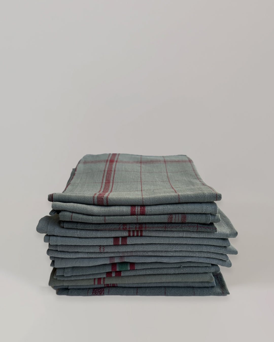 Vintage Striped Tea Towel – Verdigris – Assorted Patterns