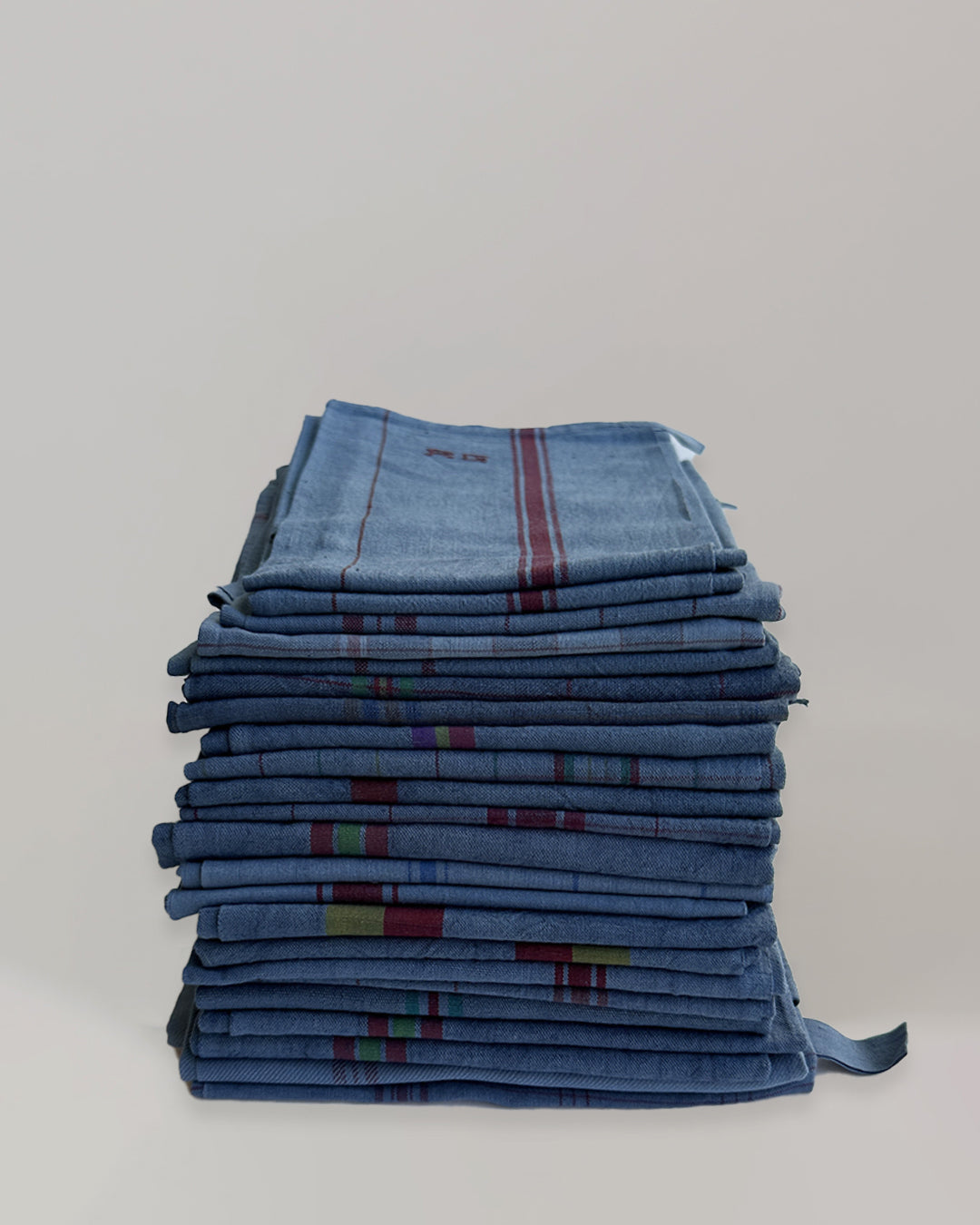 Vintage Striped Tea Towel – Gitane Blue – Assorted Patterns