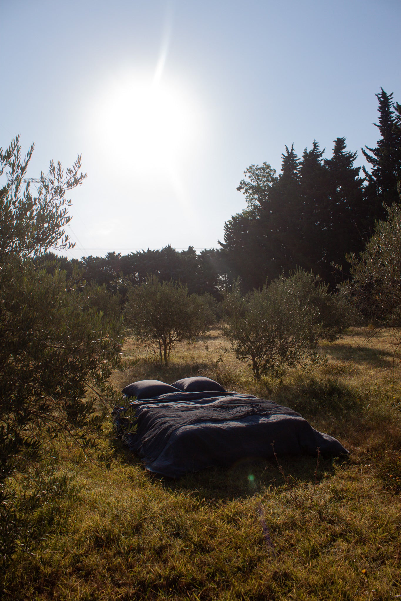 Drap housse en lin lavé 12