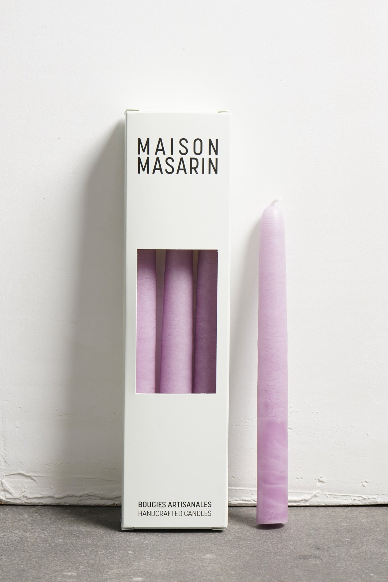 Bougies coniques artisanales - 3 pièces