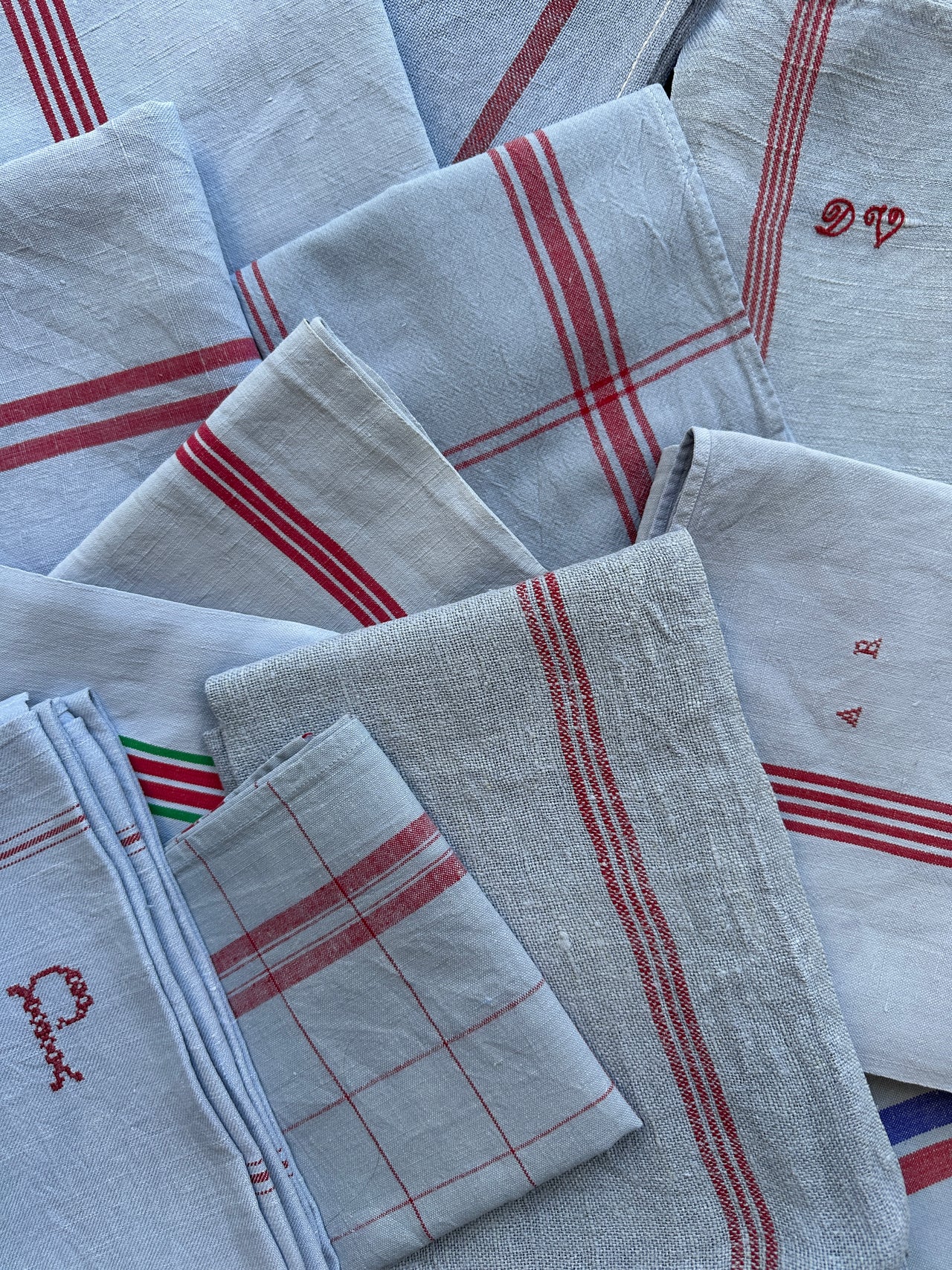 Vintage striped tea towel - Horizon - Various patterns