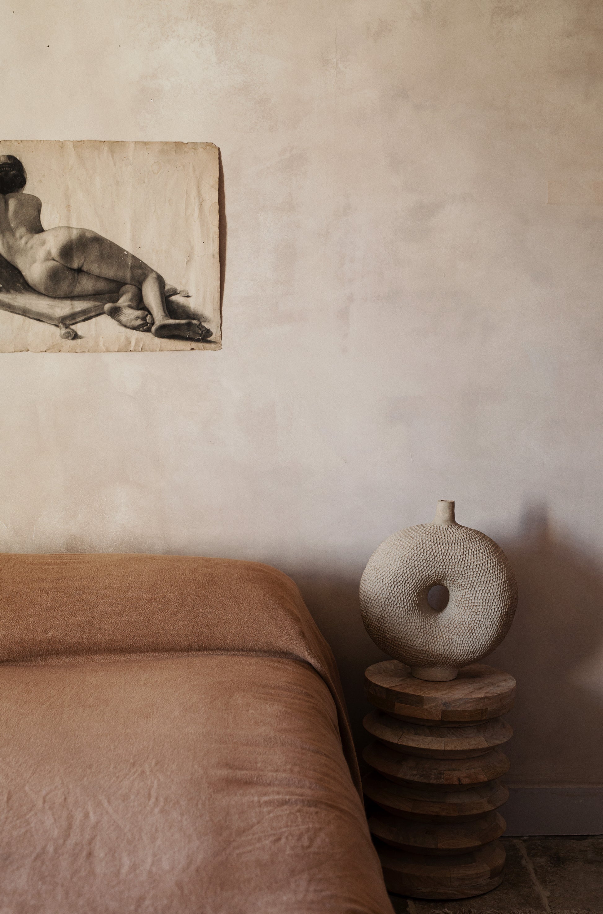 Plaid, nappe ou rideau en lin brut français 6