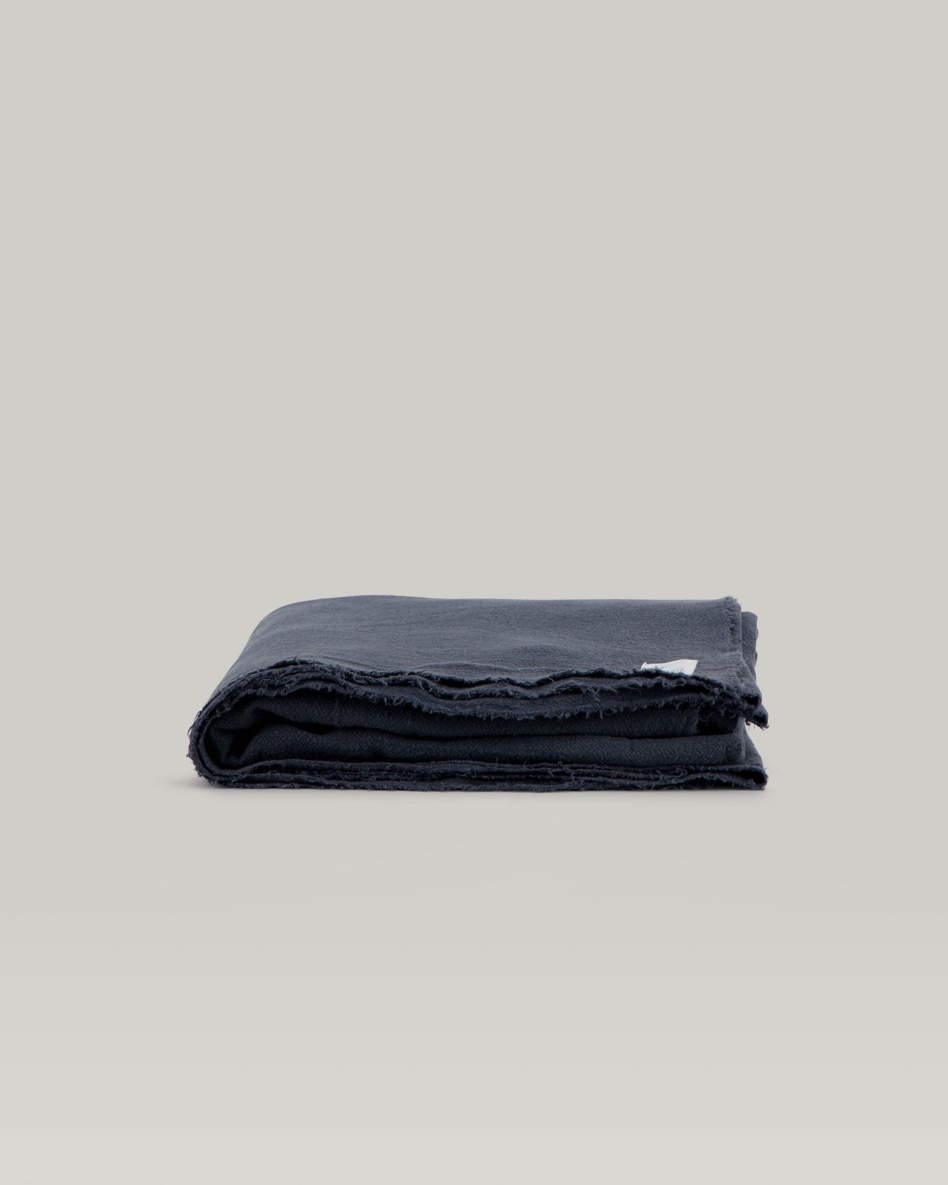 Plaid, nappe ou rideau en lin brut français 12