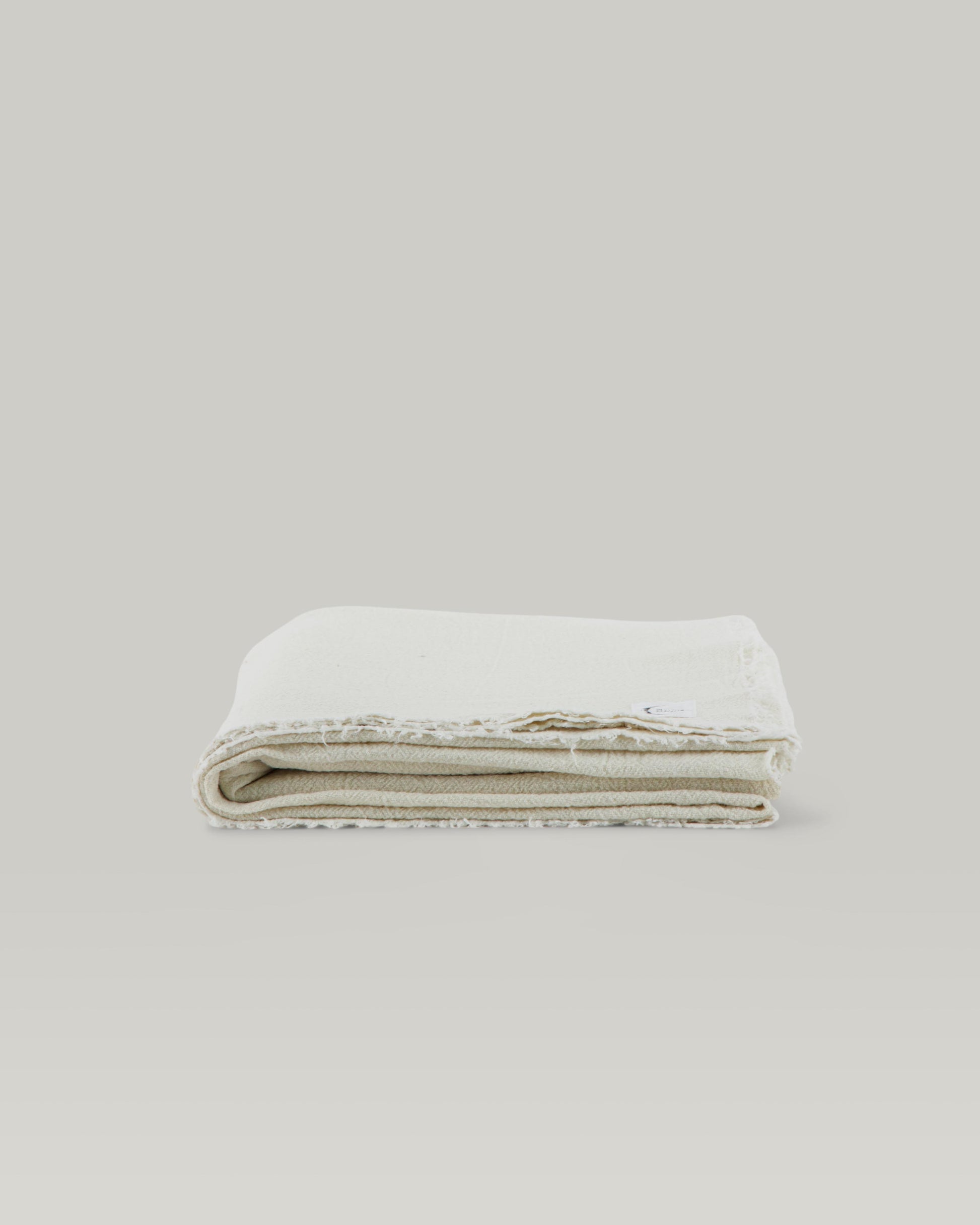 Plaid, nappe ou rideau en lin brut français 7