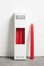 Bougies coniques artisanales - 3 pièces