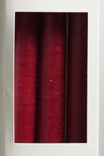 Bougies coniques artisanales - 3 pièces