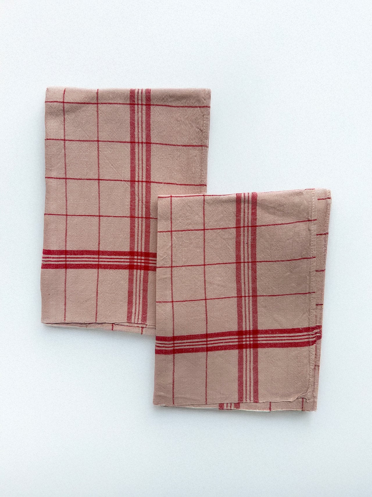 Vintage Striped Tea Towel – Natural
