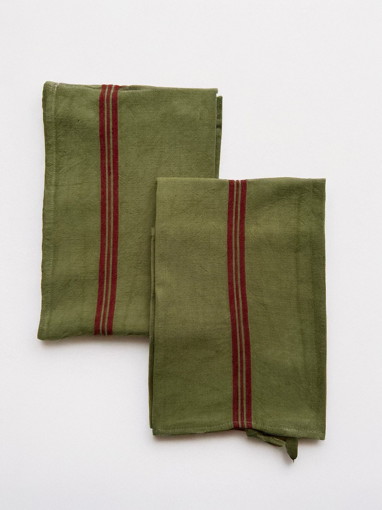 Vintage Striped Tea Towel – Natural