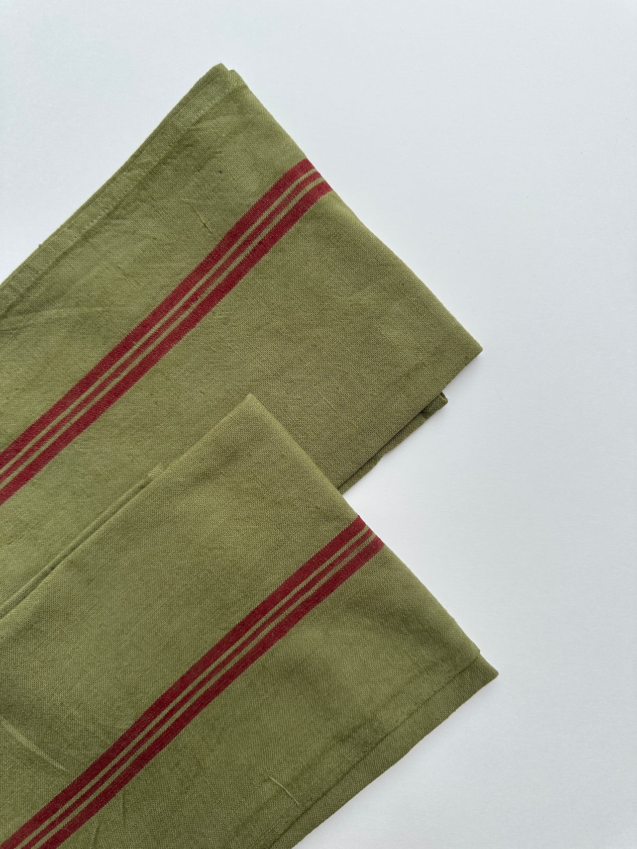 Vintage Striped Tea Towel – Natural