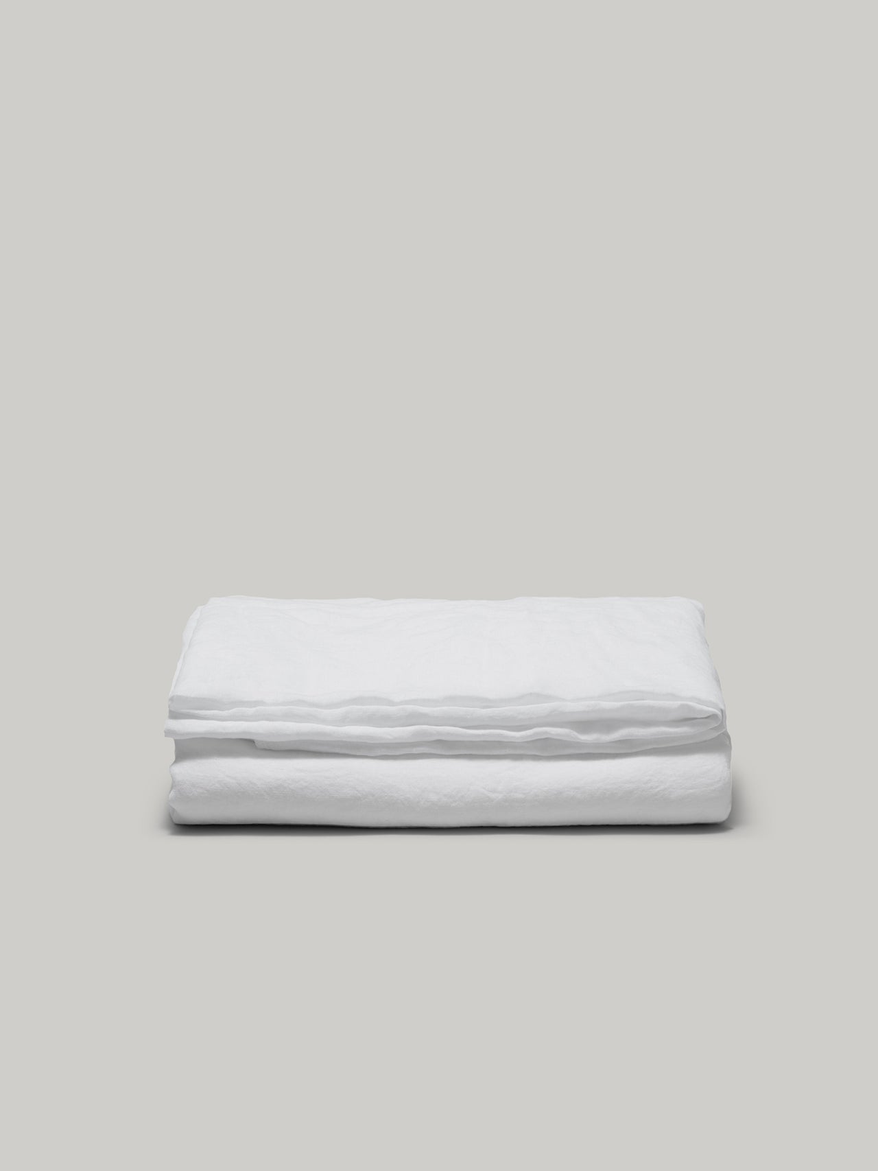 Drap plat en lin lavé français