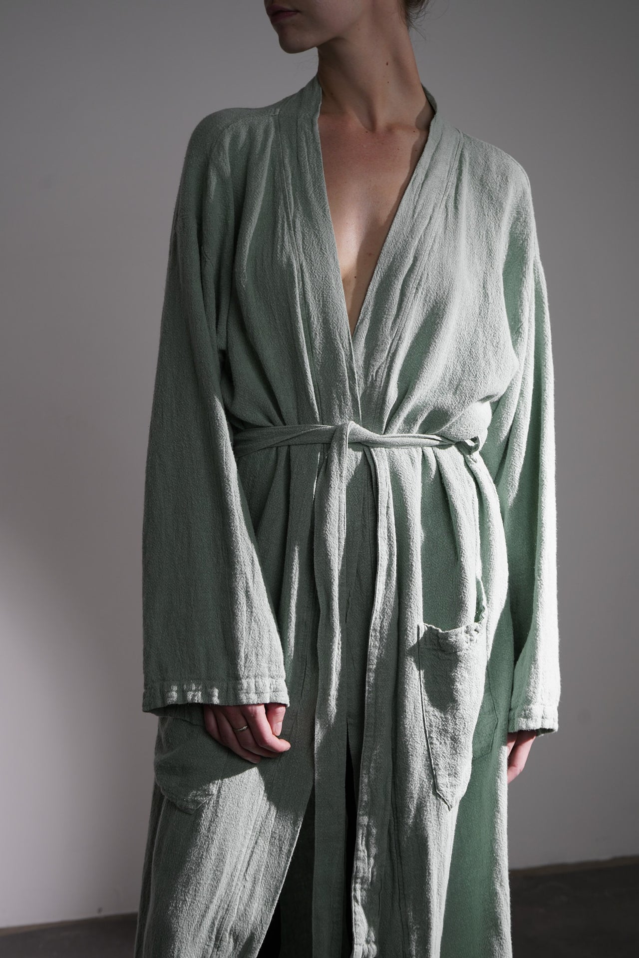 Kimono en lin brut