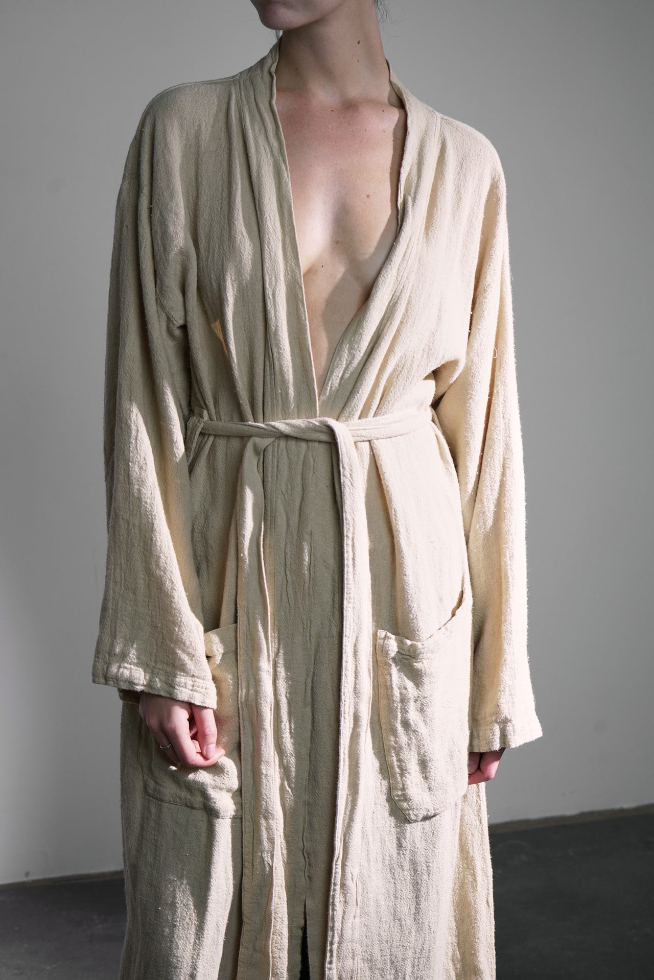 Kimono en lin brut