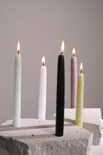 Bougies coniques artisanales - 3 pièces