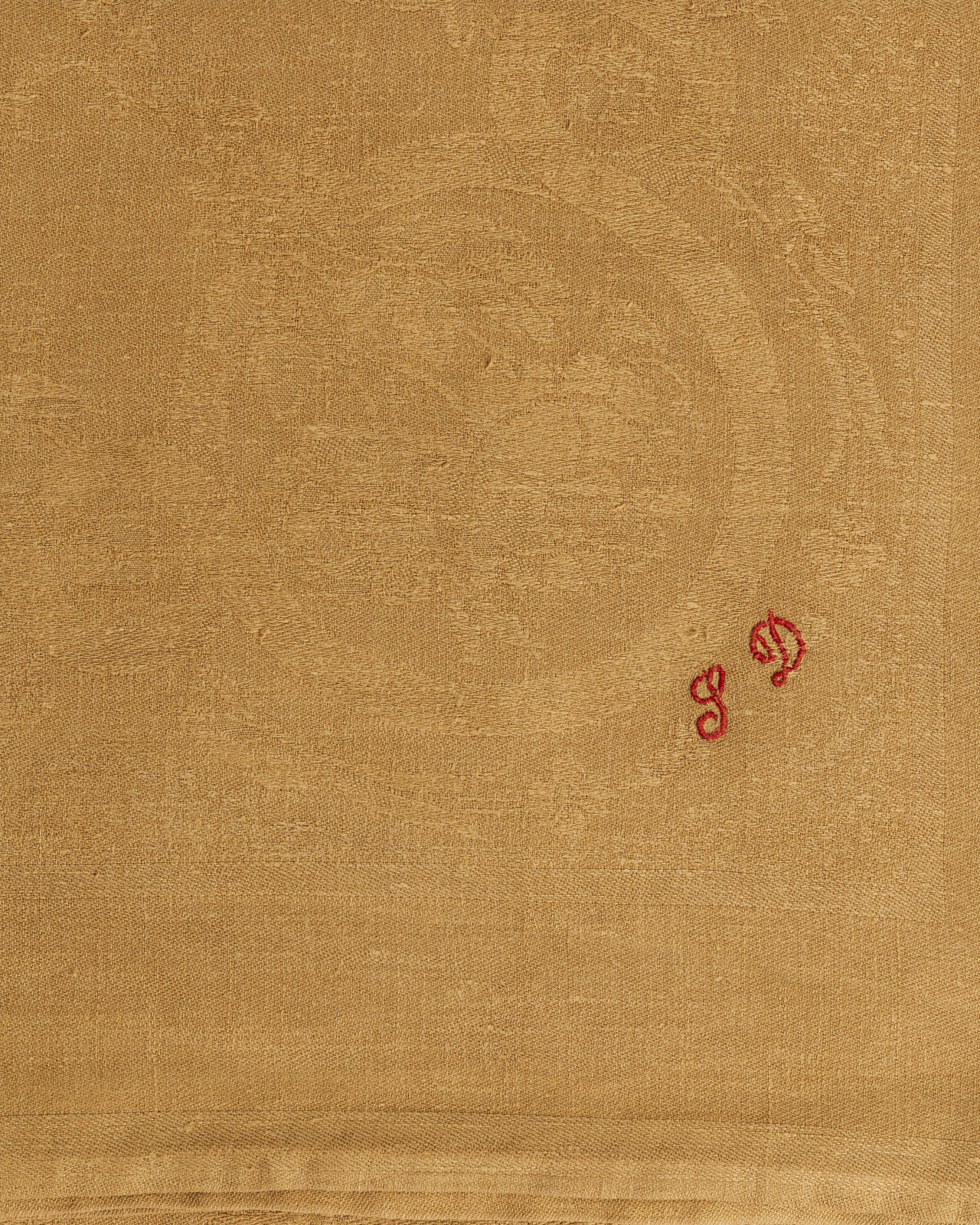 Nappe ancienne monogrammée “SD” - 175x240cm