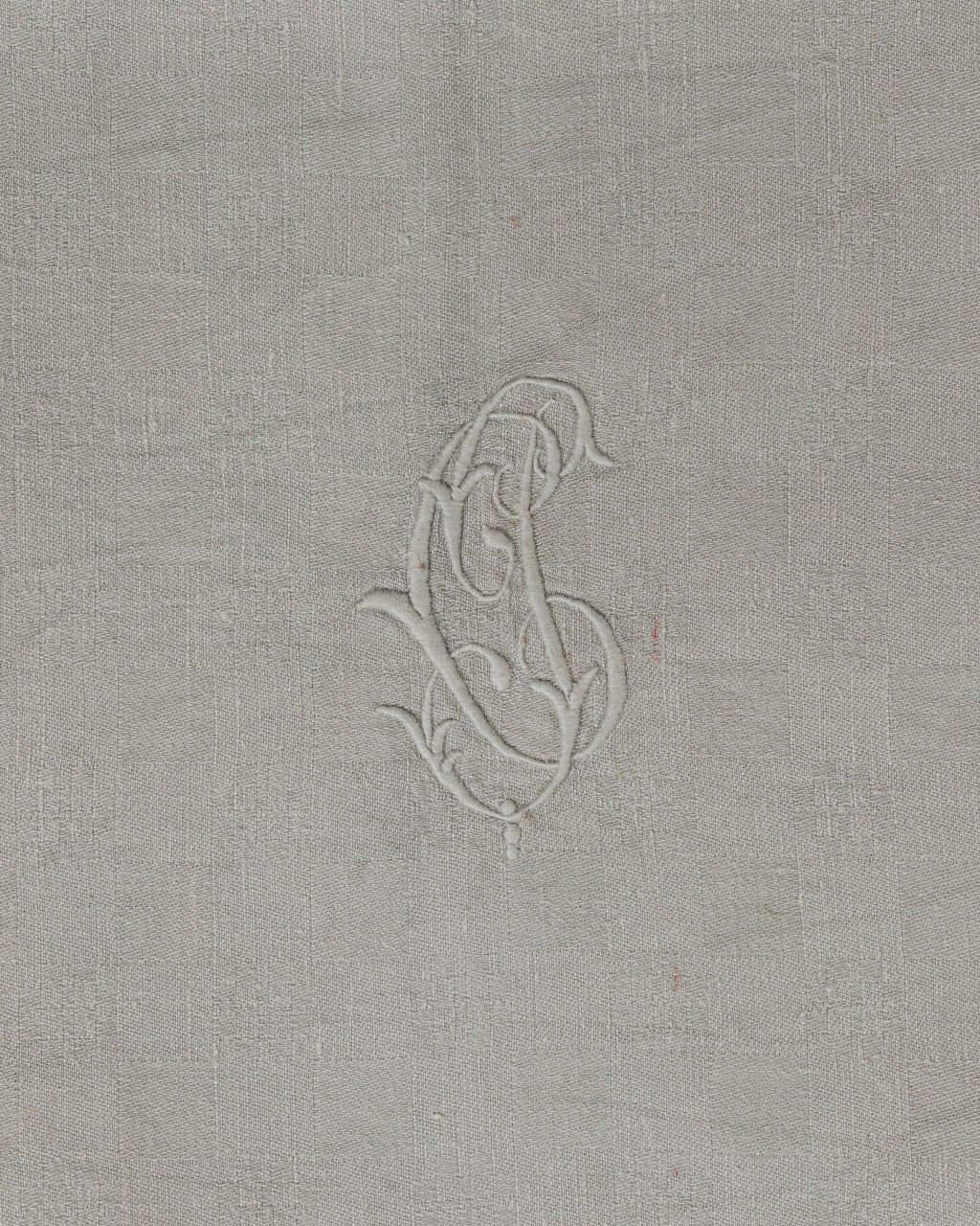 Nappe ancienne monogrammée "CJ' - 150x230cm