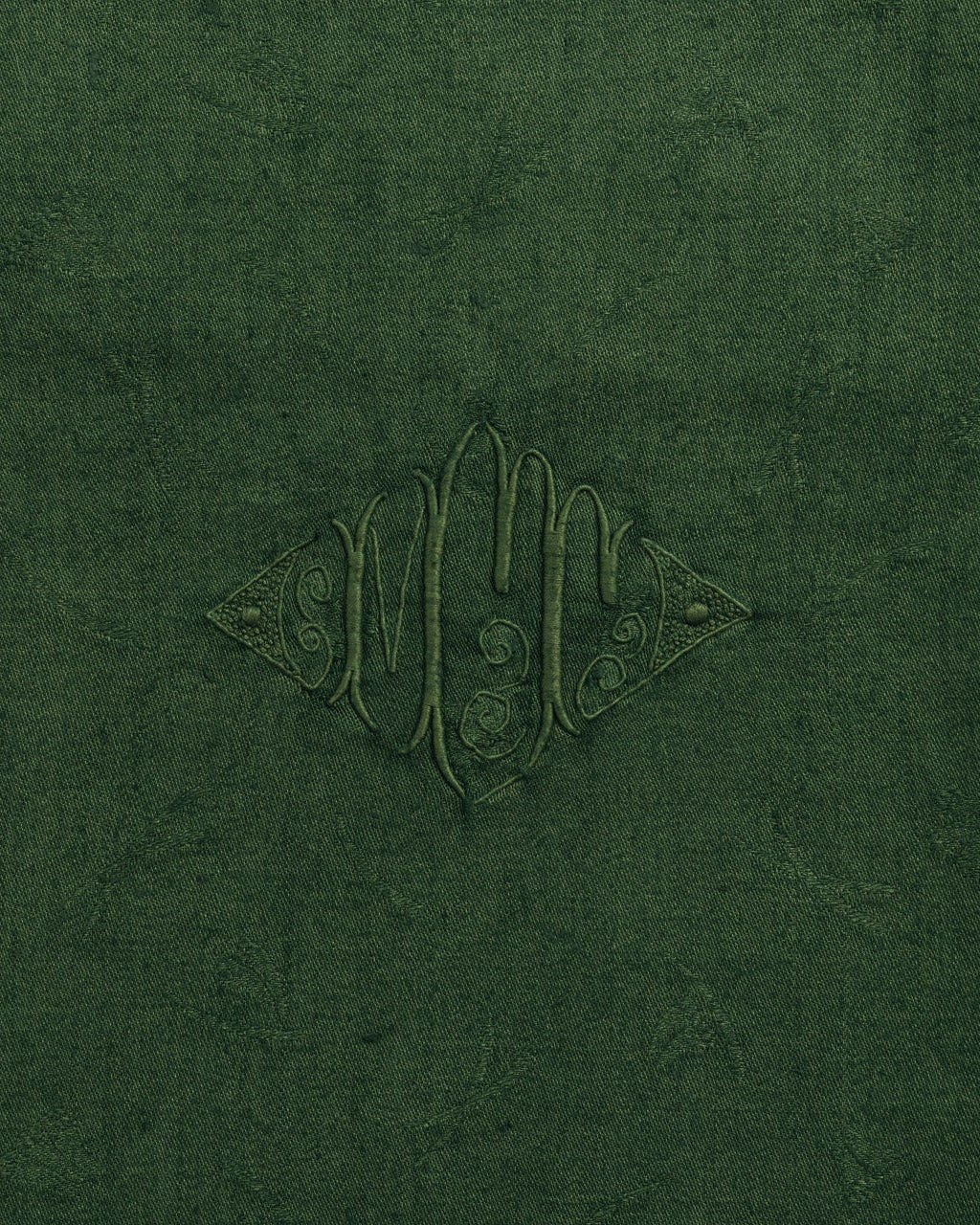 Nappe ancienne monogrammée "MT' - 160x230cm