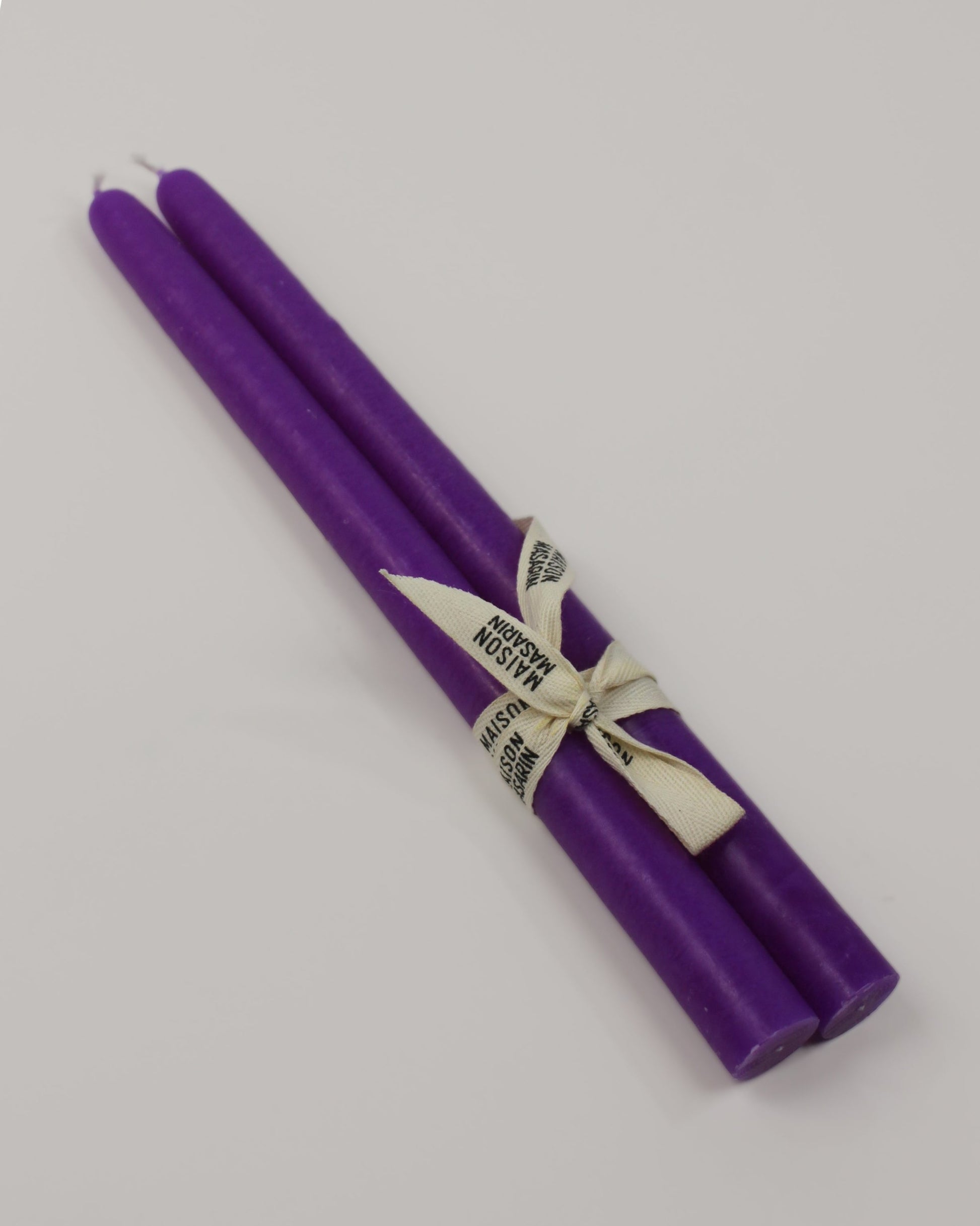 Bougies coniques artisanales naturelles made in france 30 violet