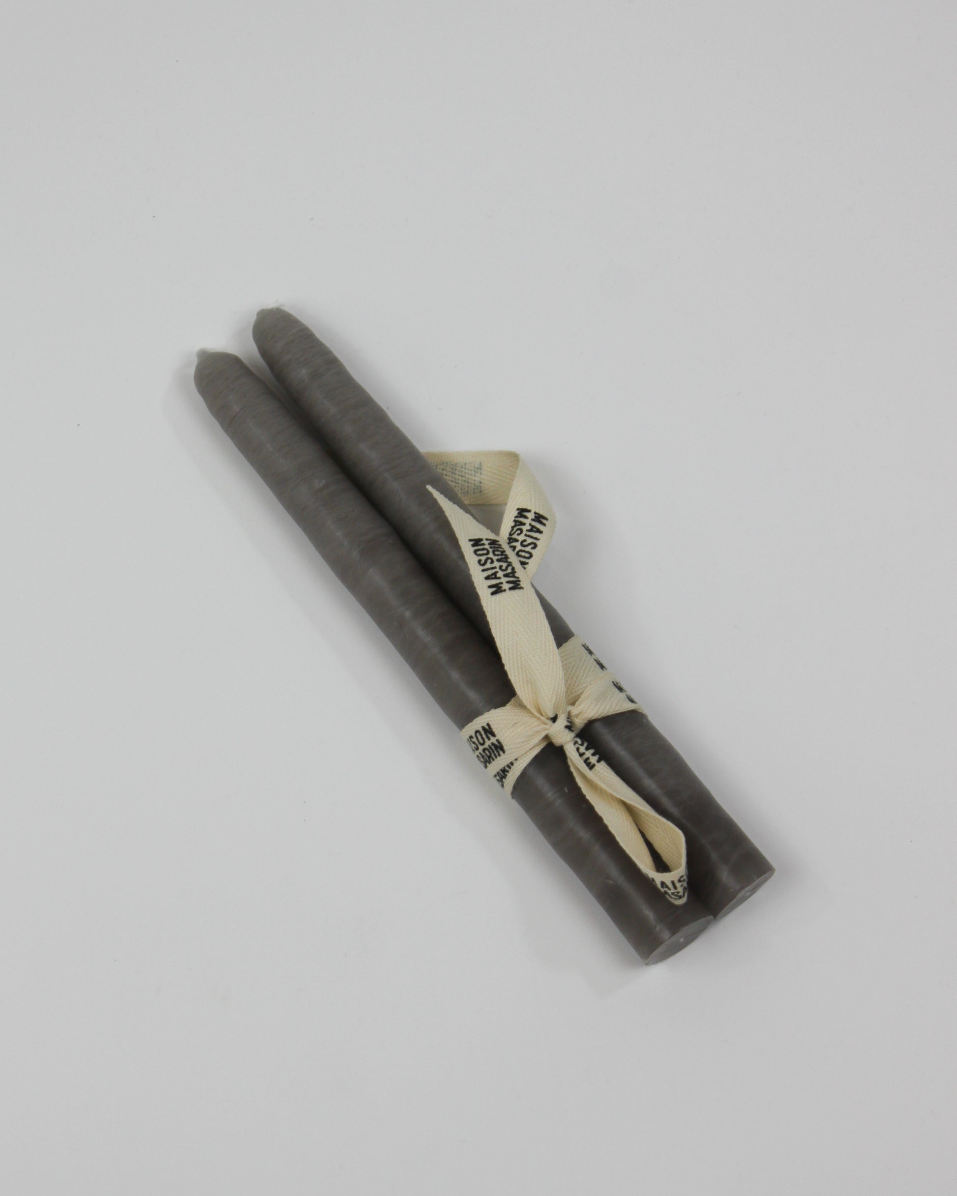 Bougies coniques artisanales naturelles made in france gris