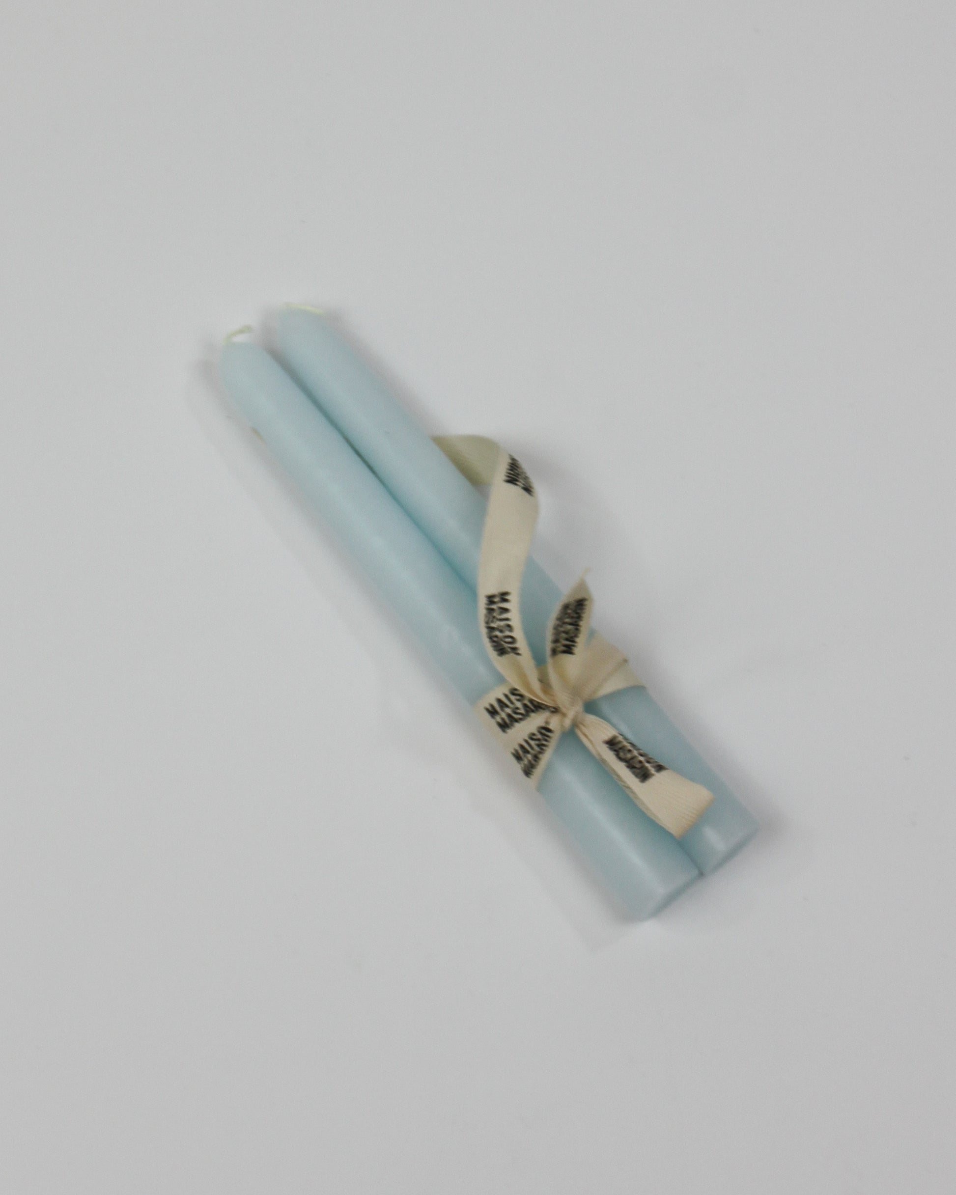 Bougies coniques artisanales naturelles made in france bleu ciel