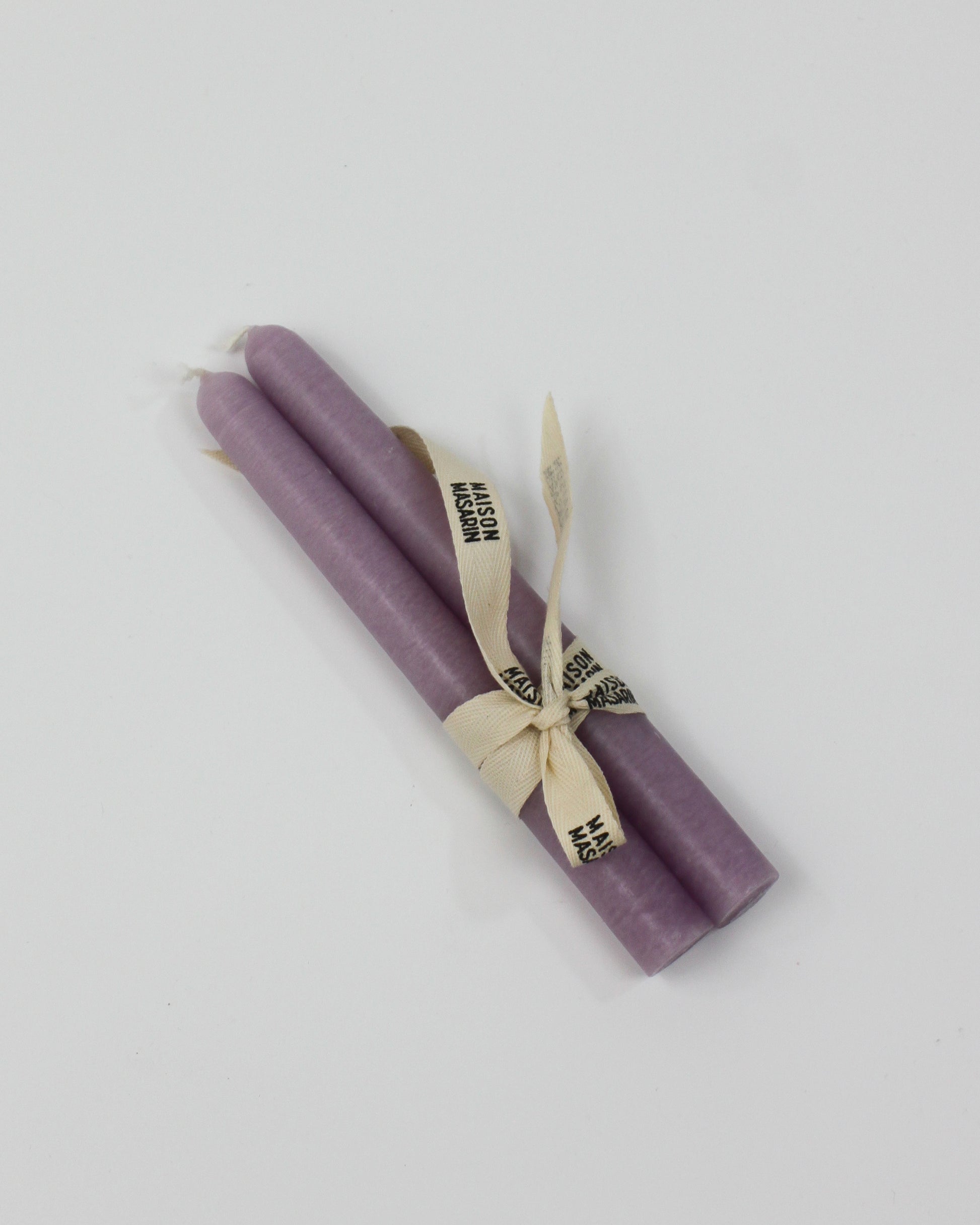 Bougies coniques artisanales naturelles made in france lilas