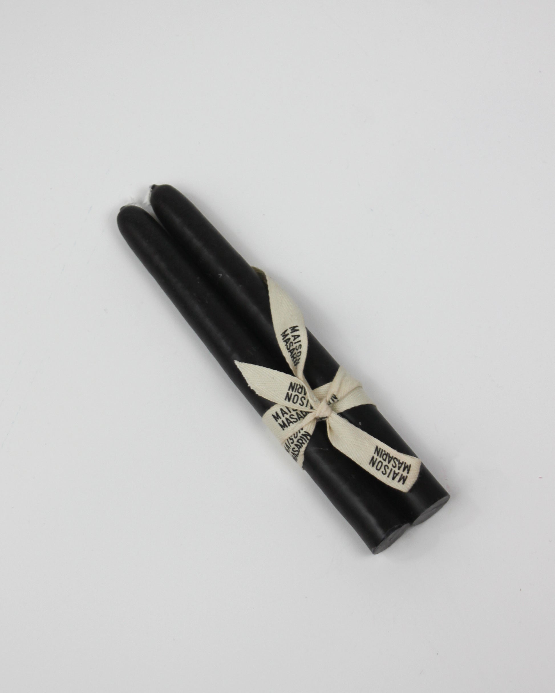 Bougies coniques artisanales naturelles made in france noir