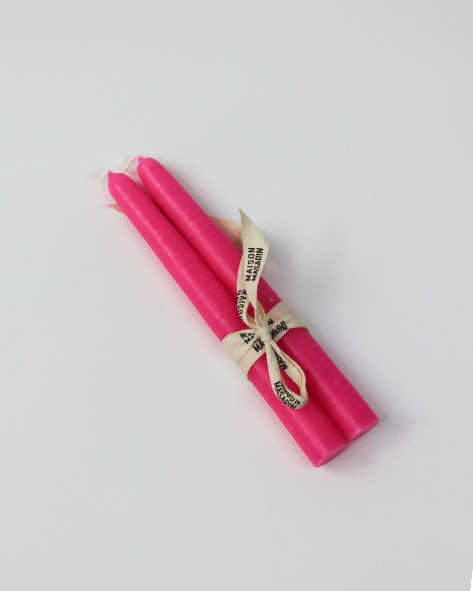 Bougies coniques artisanales naturelles made in france roses