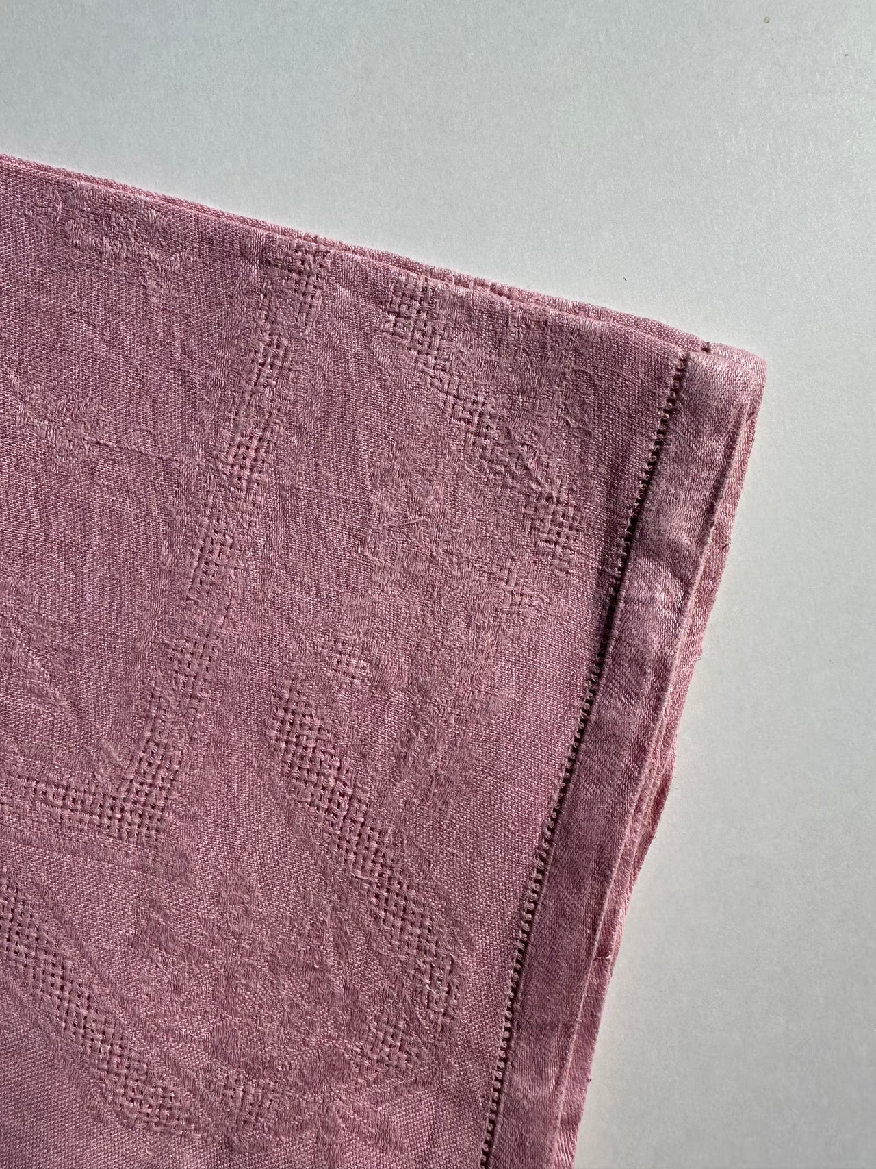 Set of 12 vintage damask napkins -Ballerina