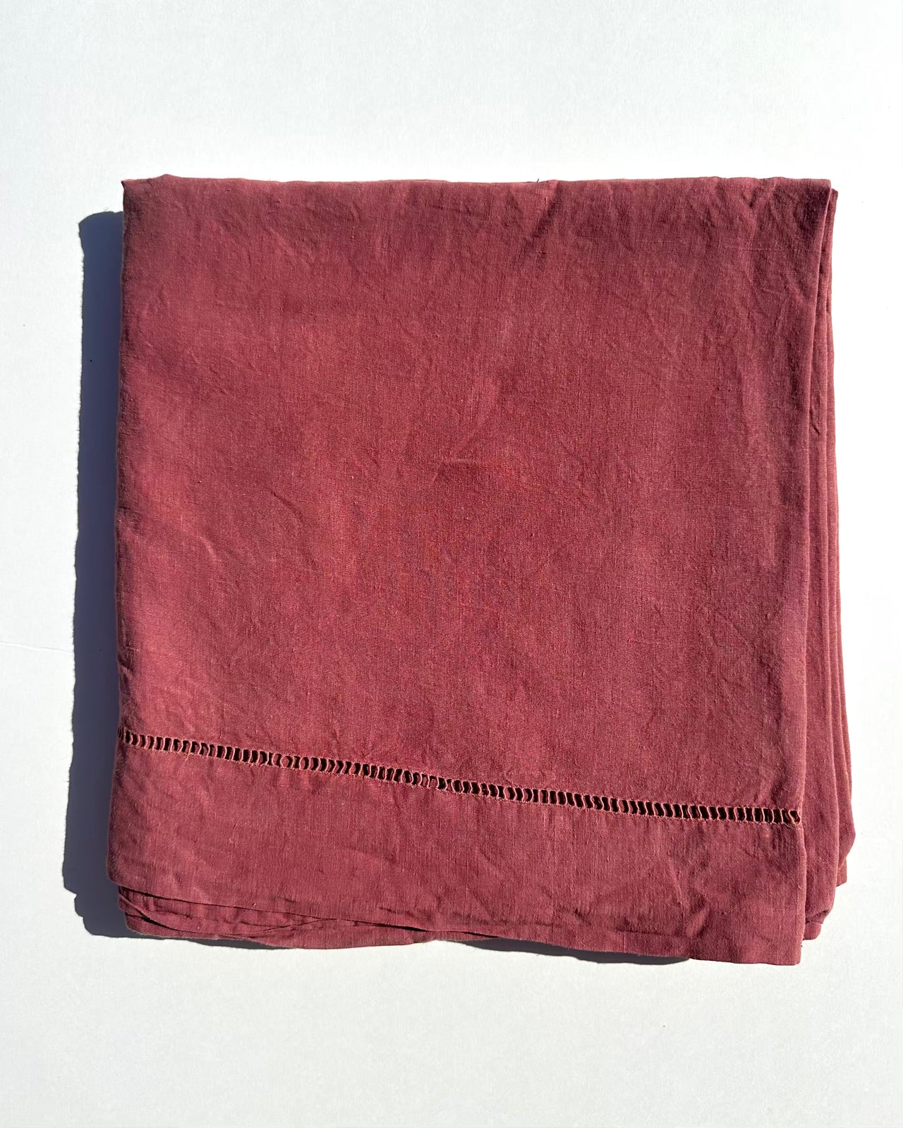 Antique Linen Sheet - 210x300cm - Santal