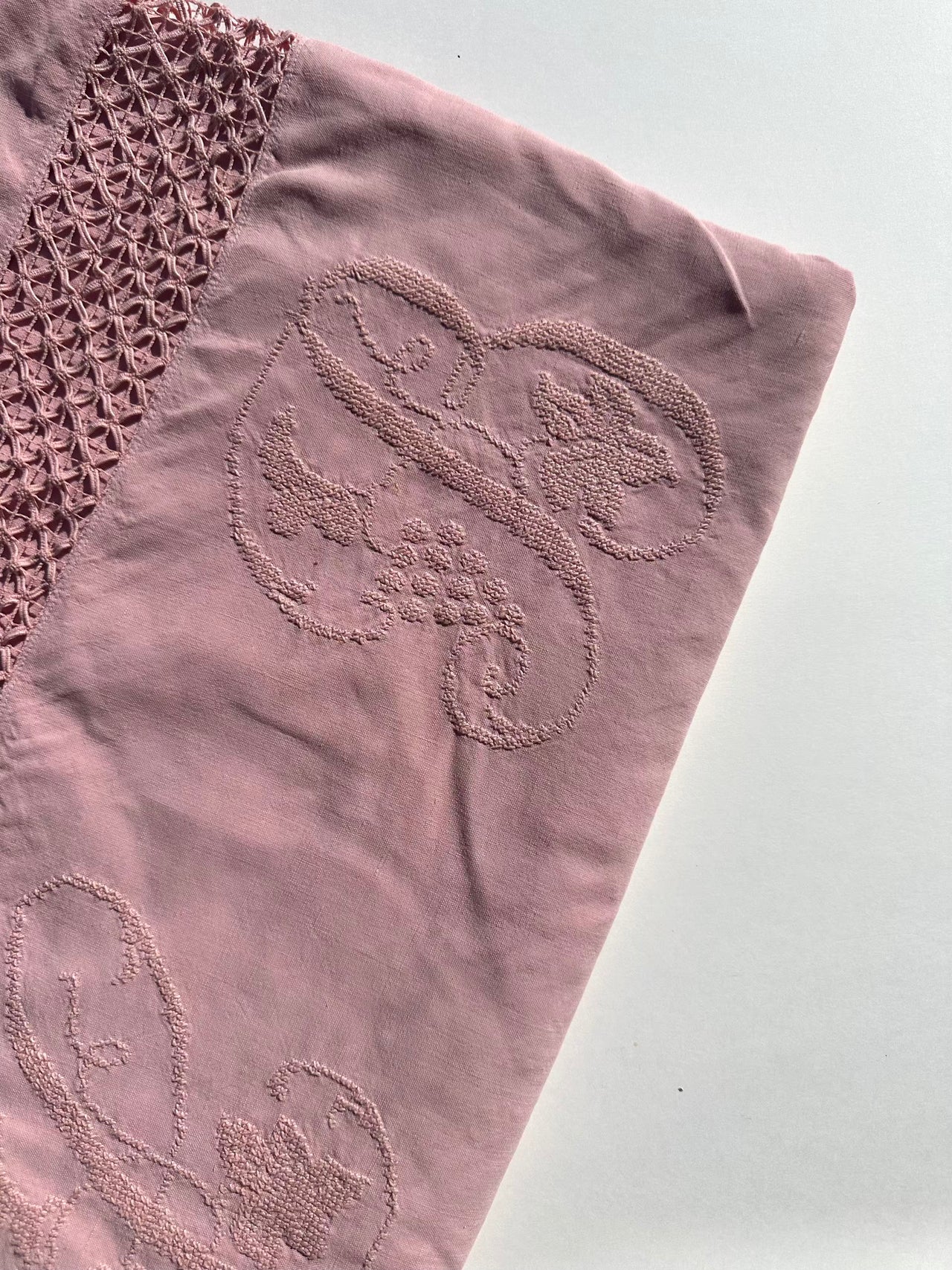 Antique Metis sheet - monogram CB - 185x280cm - Ballerina