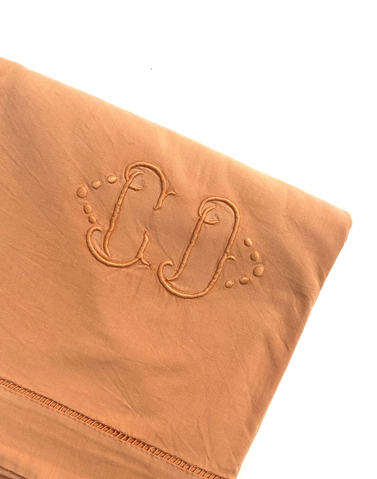Antique Metis sheet - CD monogram - 240x300cm - Clémentine